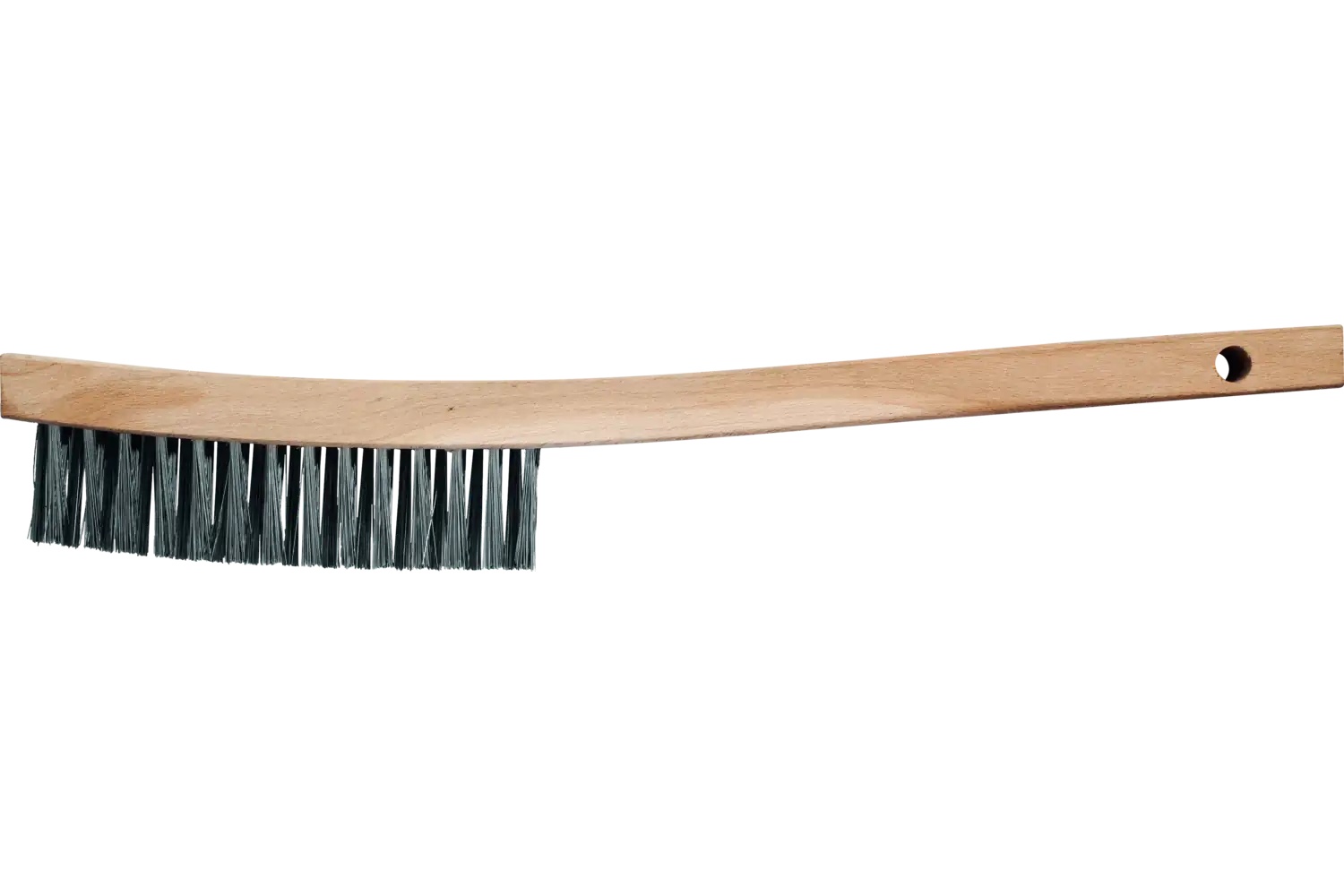 Picture of Pferd Scratch Brush - V-Groove 3X14 Rows .012 Carbon Steel Wire Wooden Block